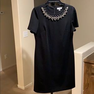 Calvin Klein pearl detail dress